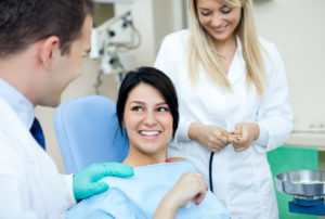 Woman Getting Deep Teeth Cleaning